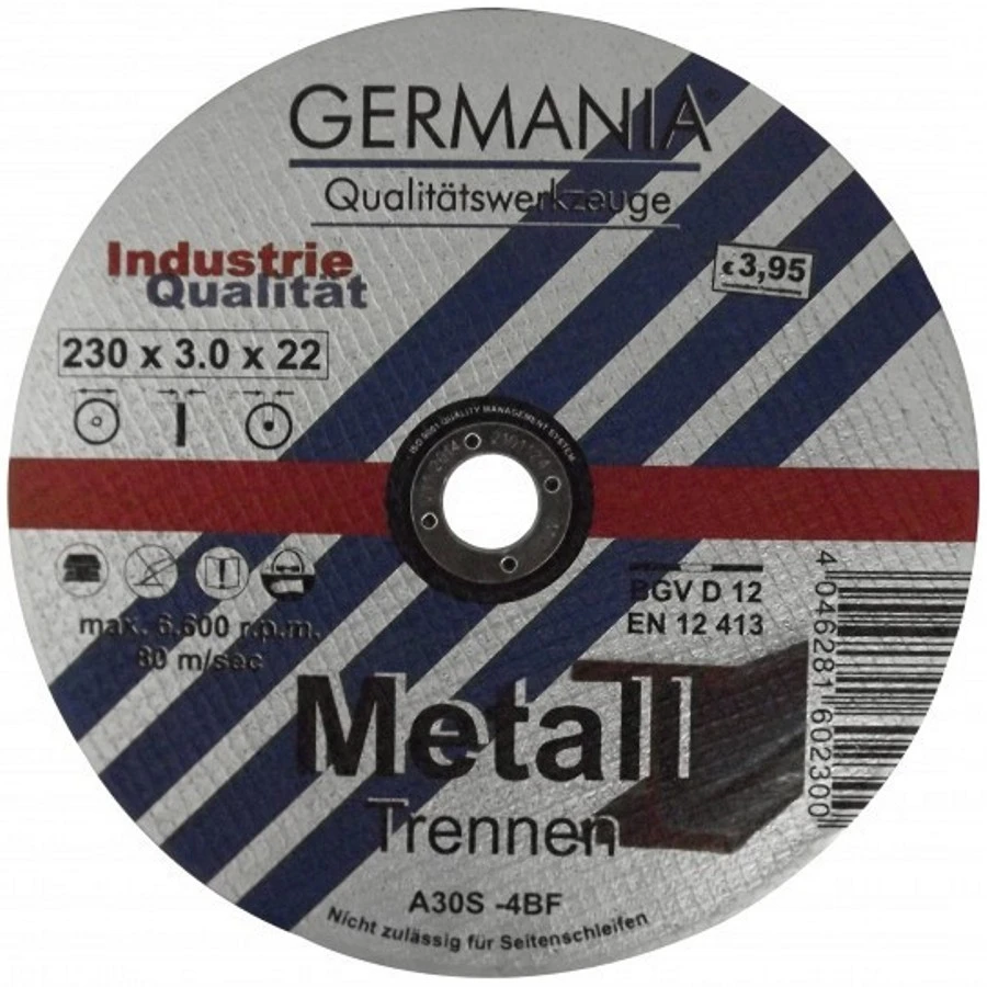 Trennscheibe Metall 230x3,0 Industriequalität Trennen Trennscheibe Metall 230x3,0 Industriequalität Trennen -Germania 5328 5328
