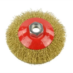 Scheibenbürste 100mm Gewellt Stahl Schleifbürste Winkelschleifer Rundbürste