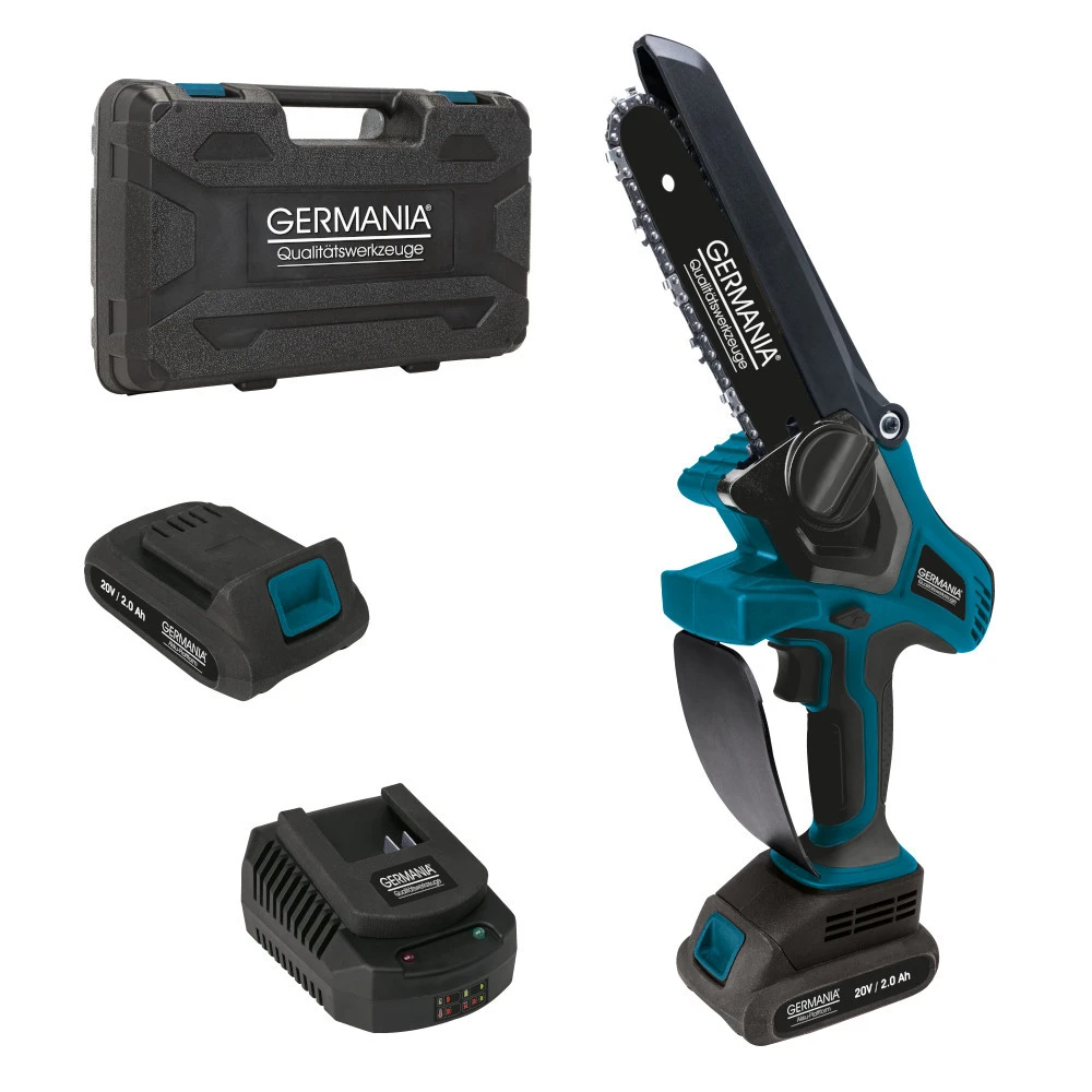 GERMANIA Plattform Akku Mini-Kettensäge 20 V GERMANIA Plattform Akku Mini-Kettensäge 20 V -Germania