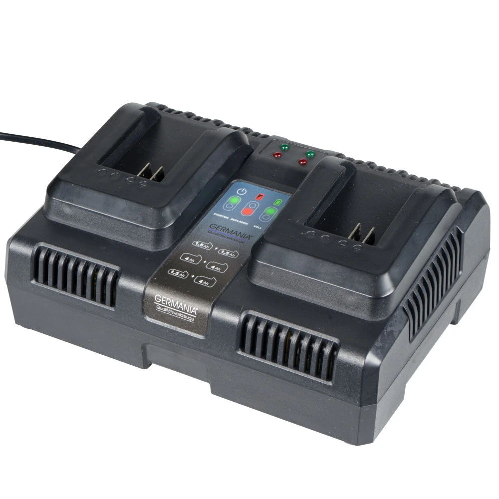 GERMANIA Plattform Akku-Ladegerät Doppelstation GERMANIA Plattform Akku-Ladegerät Doppelstation -Germania