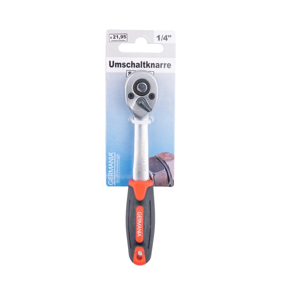 Hebel-Umschaltknarre, feinverzahnt (72 Zähne) 6,3 (1/4) Antrieb Hebel-Umschaltknarre, Feinverzahnt (72 Zähne) 6,3 (1/4) Antrieb -Germania